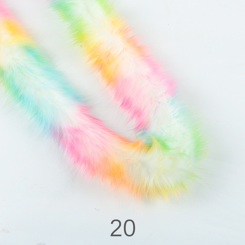 Kunstmatige Konijnenbont Lint Harige Tapes 100Cm Diy Kleding Naaien Pluizige Bekleding Trimmen Stof Thuis Party Decor Naaien Kostuum: 20