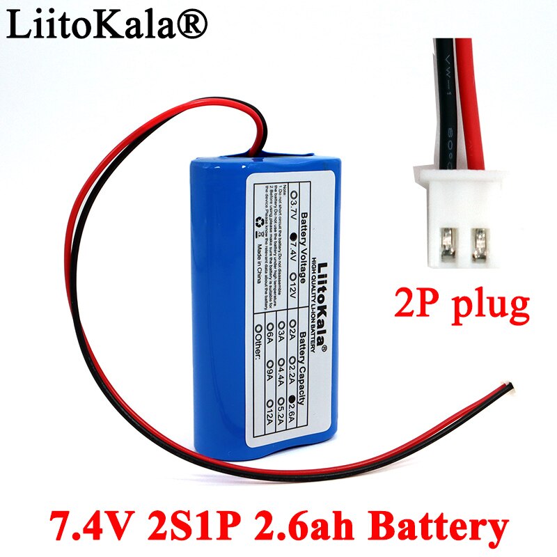 7,4 v 18650 lithium batteries 2s 2,6 ah 3ah fishing led light bluetooth speaker 8,4 v emergency diy batteries with pcb: 7.4v-2600 mah