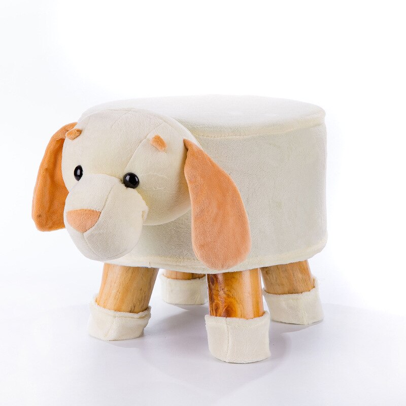 Cartoon Dier Kruk Massief Houten Kinderen Salontafel Kruk Thuis Kleine Sofa Kruk Afneembaar En Wasbaar WF6051005: 06