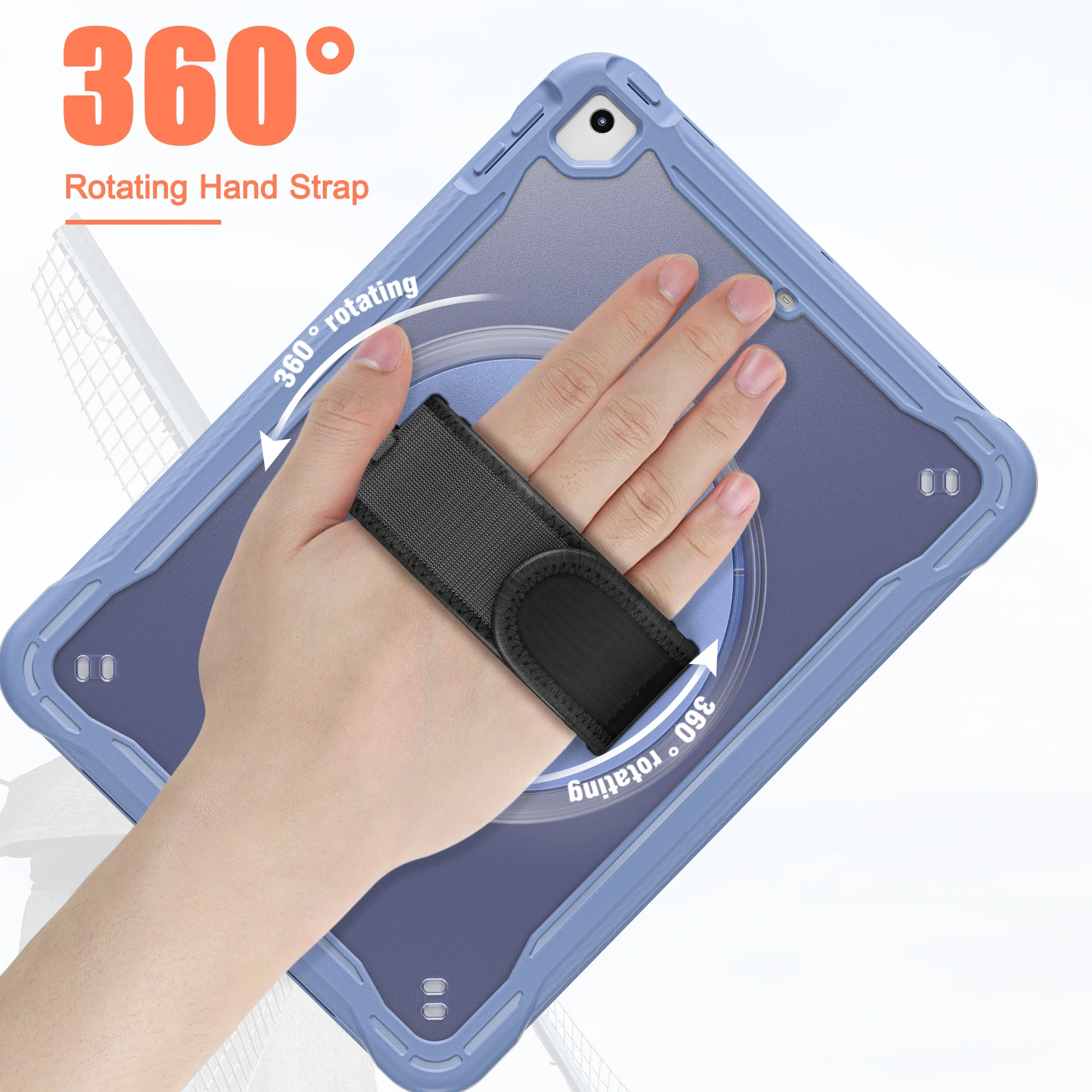 Funda a prueba de golpes Para iPad 9,7 iPad 5th 6th Tablet cubierta iPad A1822 A1823 A1893 A1954 soporte Correa Para Funda: 1 / Marrón arena