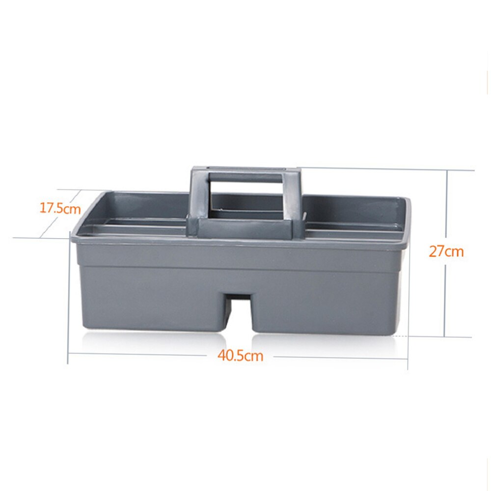 1Pc 3 Dividers Tool Caddy Plastic General Purpose Tool Caddy Cleaning Caddy Handy Caddy with Handle