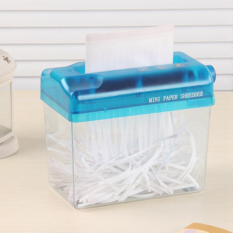 A6 Small Portable Mini Manual Shredder Cut Paper for Home Office