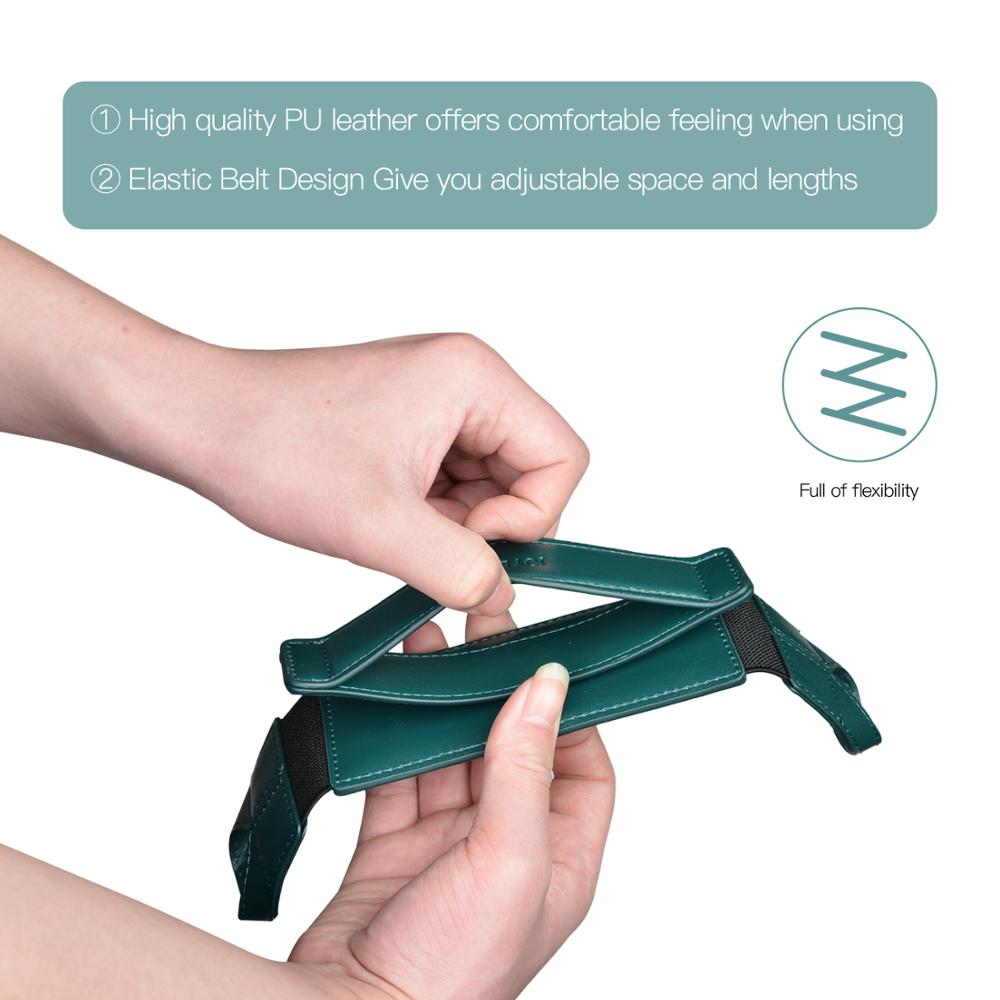 Tablet Hand Holder for iPad 9.7~10.5 inch Joylink 360 Degrees Swivel Generic Leather Handle Grip with Elastic Belt