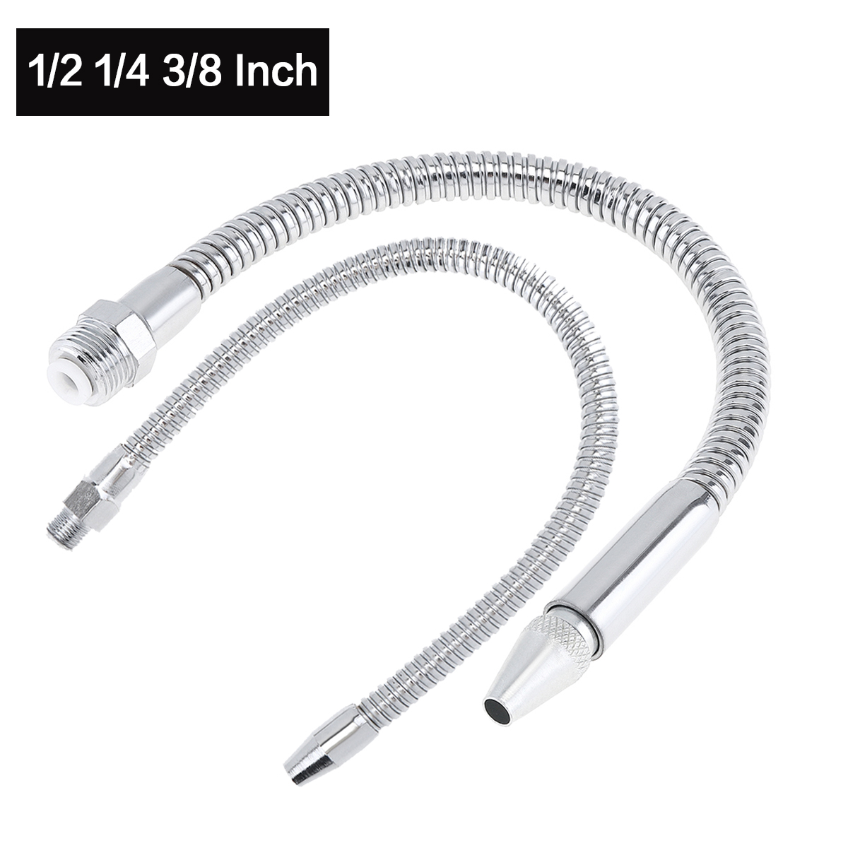 1/2 1/4 3/8 Inch Metal Flexible Water Oil Cooling Tube Pipe with Round Head Nozzle for CNC Machine / Milling / Lathe