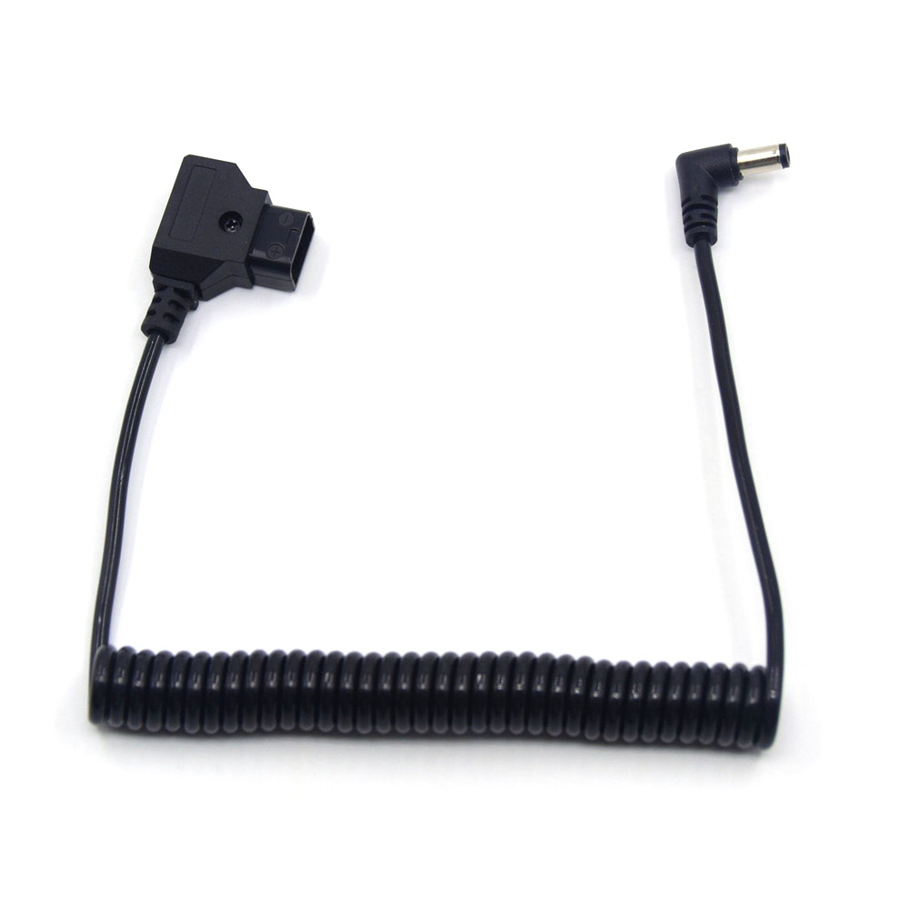 Câble adaptateur d-tap 2 broches mâle vers DC 5.5x2.5mm pour batterie Anton à montage en V, câble à ressort pour appareil photo numérique