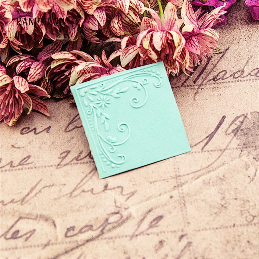 PANFELOU Vines edge Embossing folders Plastic For Scrapbooking DIY Template Fondant Cake Photo Album Card Making