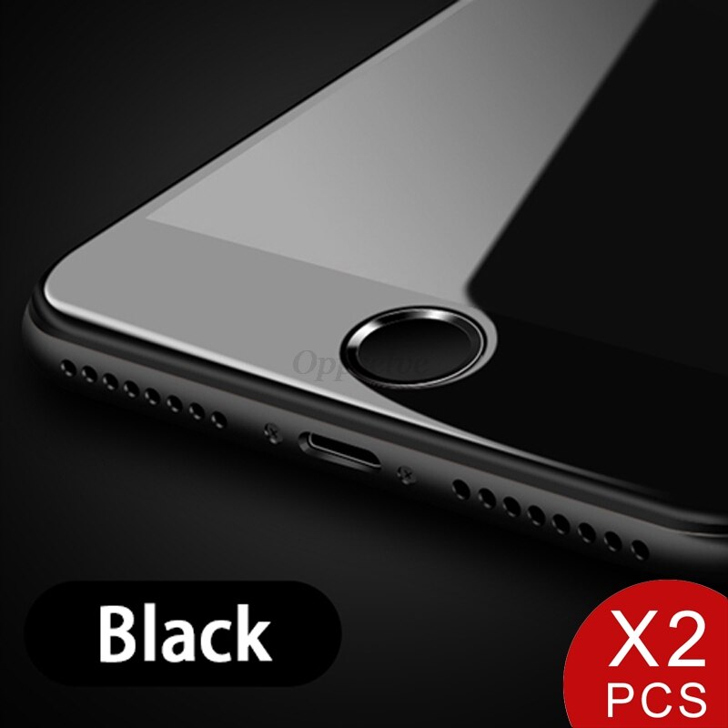 Pegatina de botón de inicio Universal para iPhone 8, 7, 6, 6S Plus, 5, iPad 2, 3, 4, Mini identificación táctil de huellas dactilares, pegatinas protectoras contra el sudor, 2 uds.: Black
