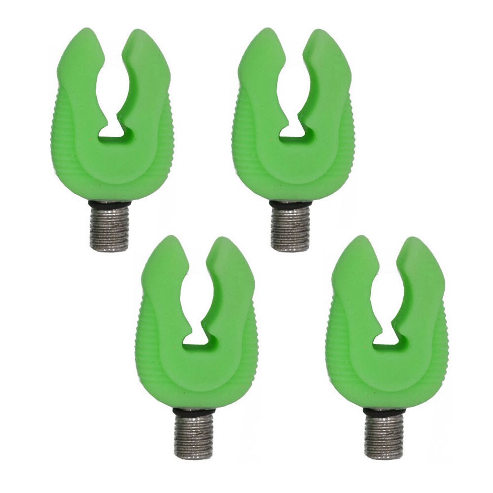 Fluorescent Rubber Butt Rests Rod Pod Rest Gripper Rod Rest Heads Carp Rod Rests Grippers Butt Grips: 4pcs Small Green