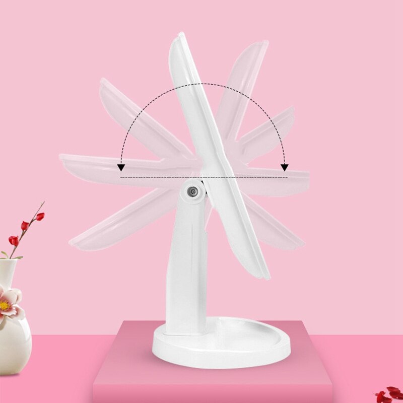 Lustro doprowadziło z ekranem dotykowym lustro robić makijażu lustro kosmetyczne 180 stopni regulowany ściemniacz stół 20 doprowadziło światła robić w górę lustro