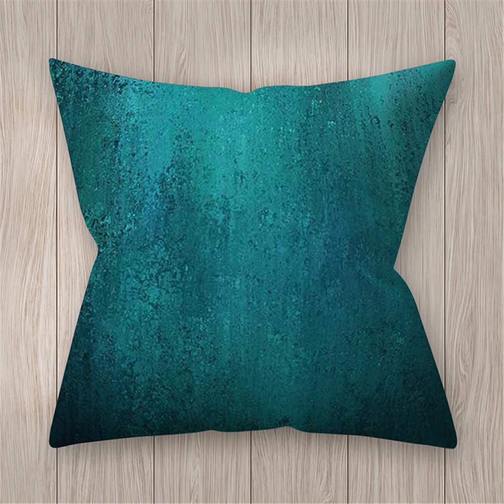 Geometrische Kussensloop 45X45 Teal Blue Kussenhoezen Decoratieve Sierkussen Covers Kussenslopen Voor Sofa Couch Woonkamer # Bw: O