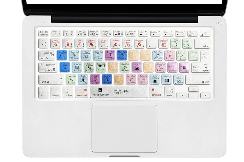 Hrh premiere pro final cut pro x ai ps genvej tastatur skin cover til macbook air pro retina 13 15 17 us/ eu layout både: Illustrator