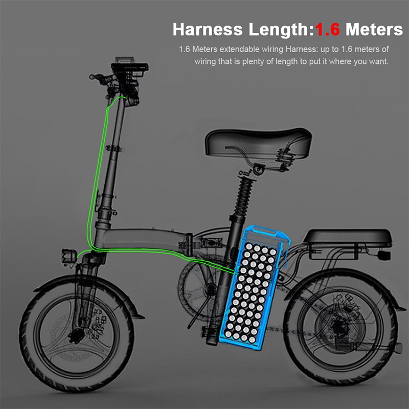 Motorcycles LED Fog Light U7 headlight spotlight Wiring Harness Wire On- Off Switch 12V For Motorcycle Motorbike Fog Led Light