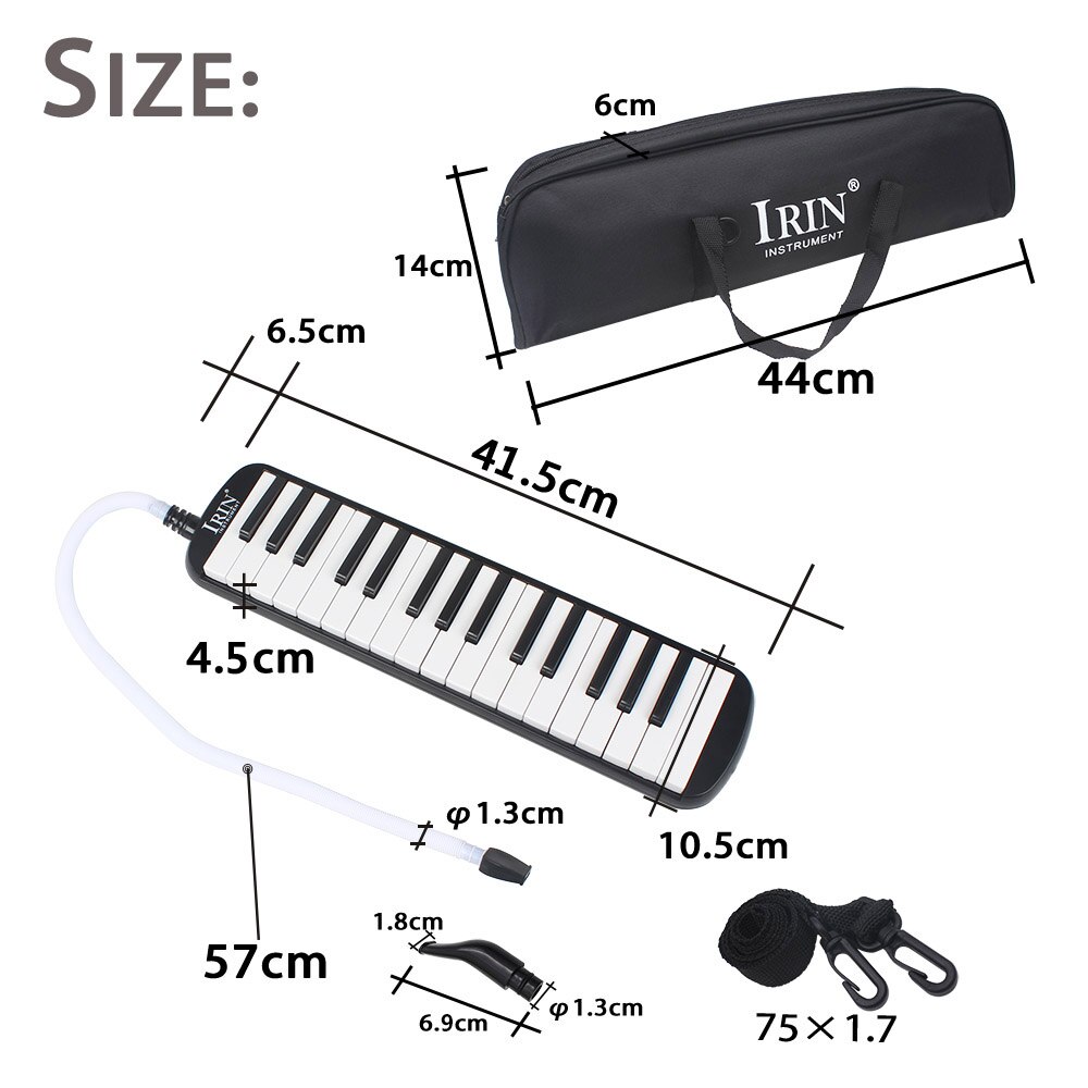 Duurzaam 32 Piano Toetsen Melodica Met Draagtas Muziekinstrument Voor Muziek Liefhebbers Beginners Uitstekende Afwerking