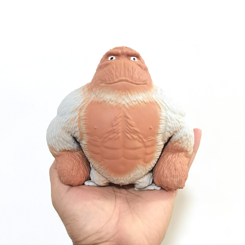 Grand jouet spongieux géant anti-stress, singe, orang-outan, pour adultes et enfants, doux et amusant: B