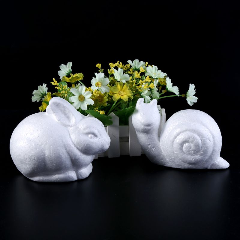 Modellazione Animali Bianco A Forma di Palline di Polistirolo Polistirolo Espanso Mestieri per Il FAI DA TE Regali Di Natale Rifornimenti Del Partito di Nozze Decorazione