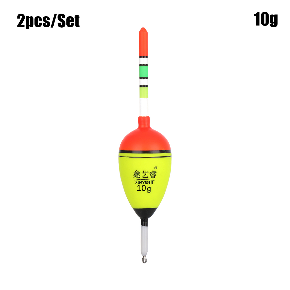 2PCS Long Oval Fishing Float 8g/10g/15g/20g/40g/60g Fishing Bobber EVA Plastic Elastic Outdoor River Sea Buoyancy Fish Tackle: C- 10g
