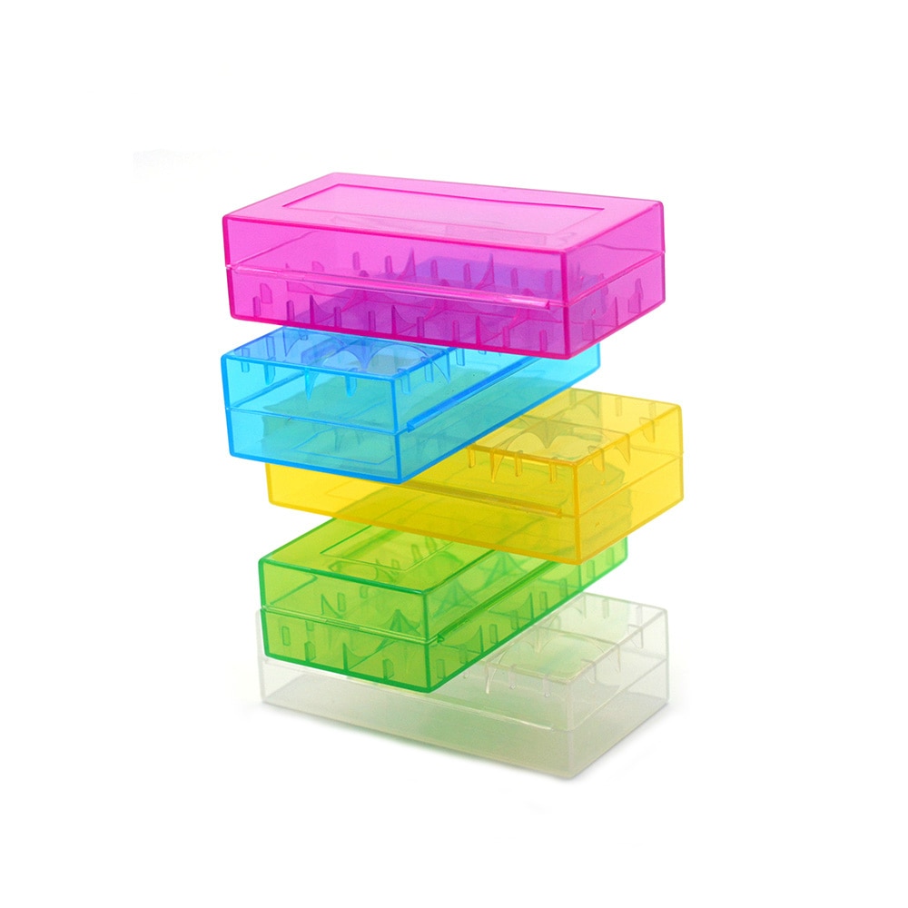 5 Kleur Hard Plastic Houder Storage Box Case Kleurrijke Beschermende Voor 18650 CR123A 16340 Batterij