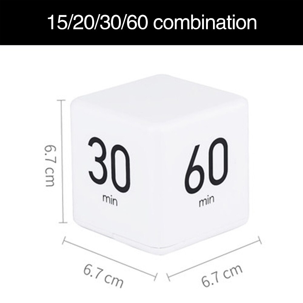 Mini Cube Digital Countdown Timer Square Baking Cooking Timer For Shower/Study//Cooking Stopwatch Alarm Clock Time Manager