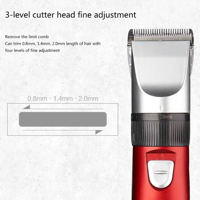 Hårklippare herrtrimmer sax frisör cape kam grooming kit barberare usb laddning sladdlös frisyr klippning