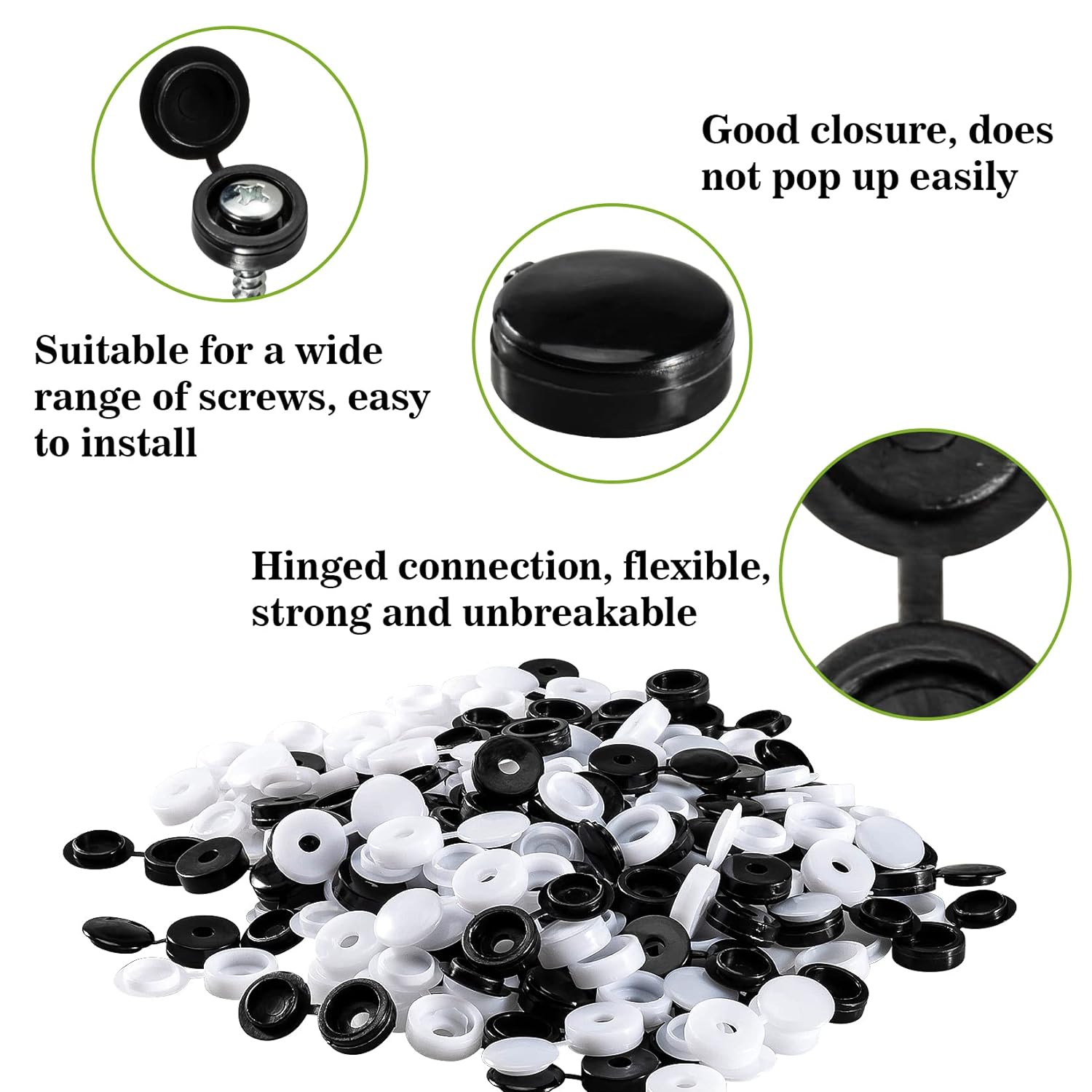 Tapa de tornillo para clavos de plástico, cubiertas decorativas, 7 colores, tapas protectoras para clavos de tuercas de coche, cubierta de tornillos autorroscantes, herrajes para muebles
