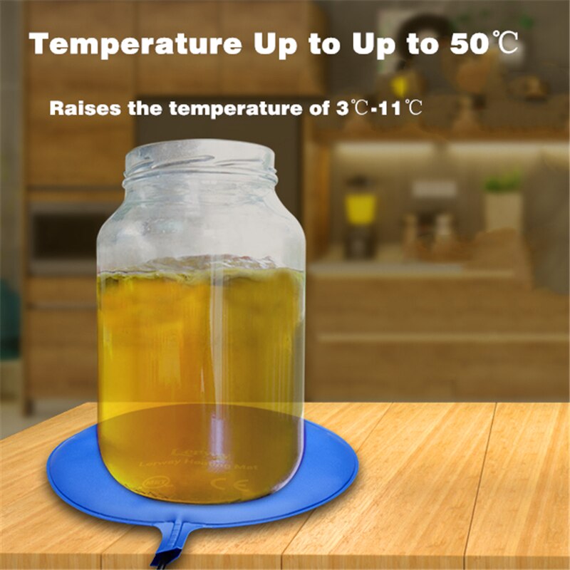 INKBIRD Waterproof Brewing Fermentation Heating Mat 25W Power for Beer Wine Making Seedling Heated Pad Planter Germination Seeds