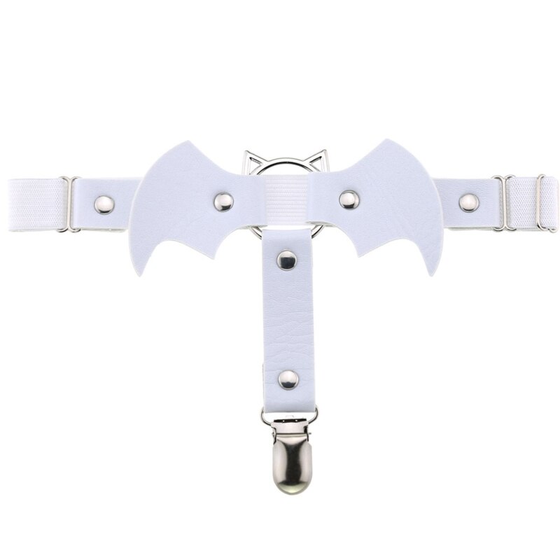 Leder Strumpfbänder für oberschenkel Hohe Socken Schläger-Förmigen Oberschenkel Ring Gothic Leder Strumpfband Strumpf Strumpf Gürtel