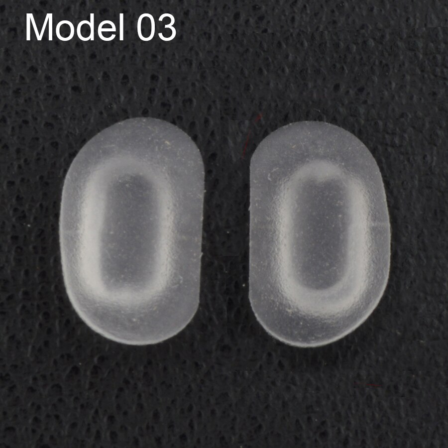 10coppie(20pz) nero in gomma Antiscivolo Naselli per Occhiali Da vista Occhiali Da suola Occhiali Da vista Occhiali spingere su occhiali naso pad