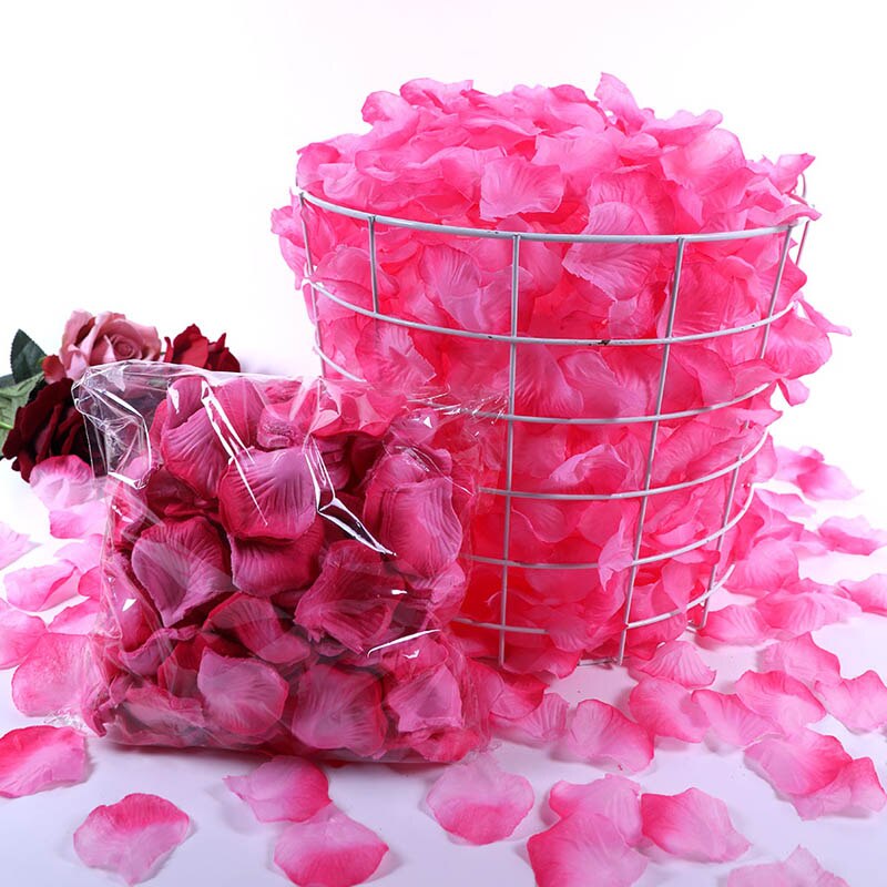 500Pcs/Lot 5*5cm Silk Rose Petals Gold Red 14 Colors Wedding Petale De Rose Mariage Romantic Artificial Rose Flower Petals: 13-As picture