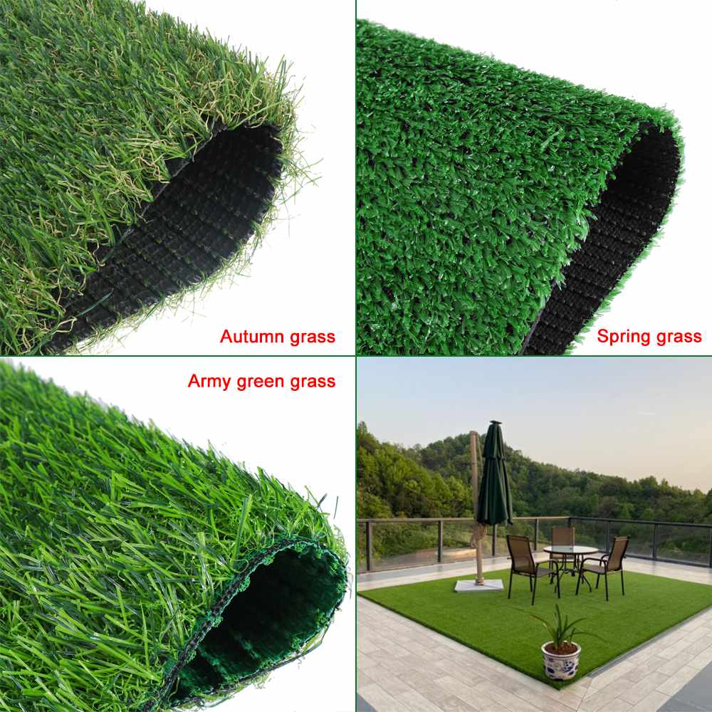 2/1/0.5Mx0.5M Artificial Lawn Turf Grass Artificial Lawn Carpet Simulation Outdoor Green Lawn for Garden Lawn Patio Landscape