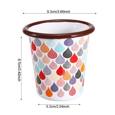 Kegel trichter tasse Flachen boden becher ohne emaille Karikatur kaffee becher Eisstockschießen farbe milch Tee tasse hause dekoration freund: tief Blau