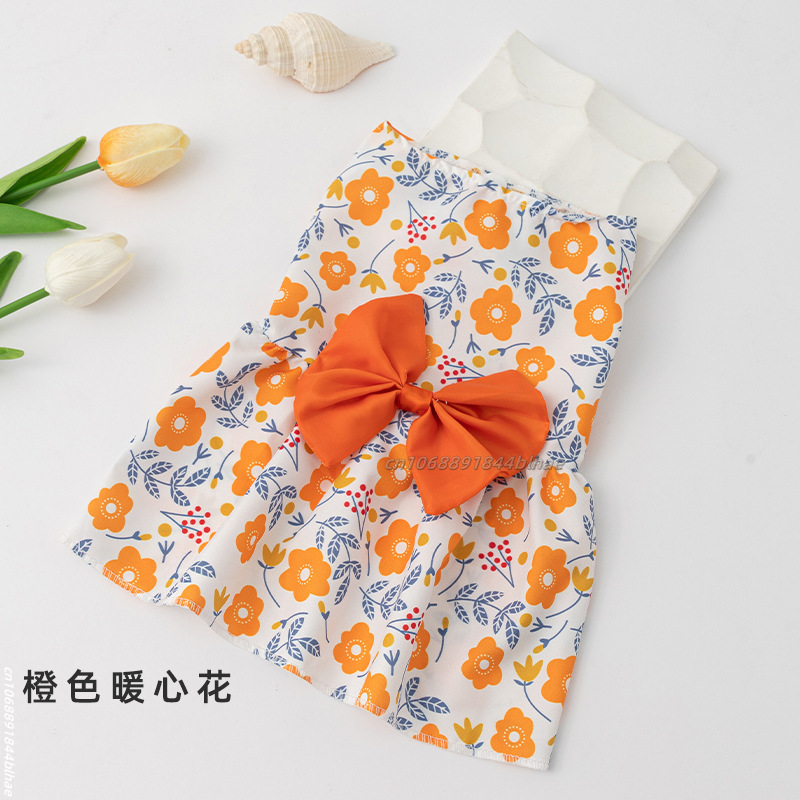 Vestido de princesa para perro, falda para mascota gatito, bonito vestido para perro con lazo de encaje para cachorro pequeño y mediano, Chihuahua, primavera y verano: M / Blanco