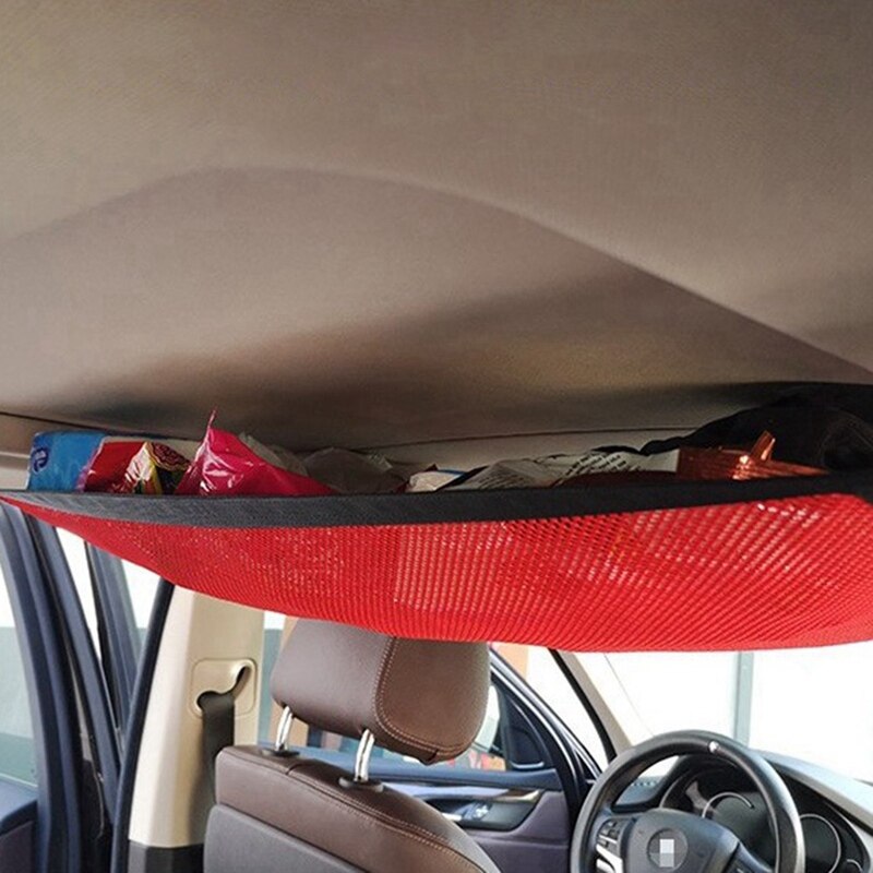 Filet de rangement de plafond de voiture poche filet universel dans le sac de rangement toit de voiture sac de filet de cargaison intérieur accessoires de voiture
