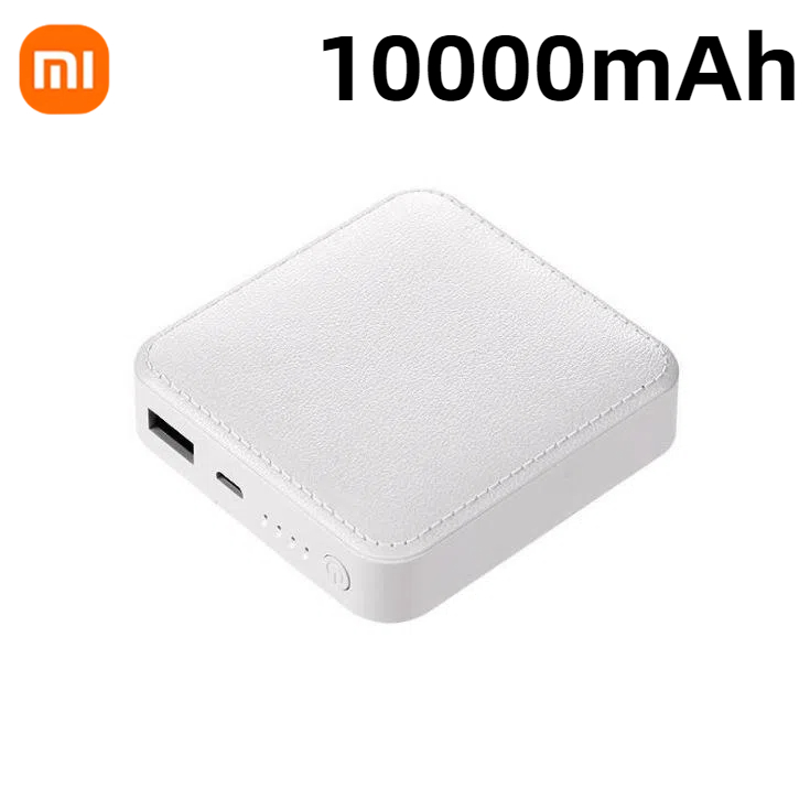 Xiaomi 30000mAh Large-capacity Mini Portable Power Bank Camping External Backup Battery Pack USB Outputs Super Fast Charging: Silver