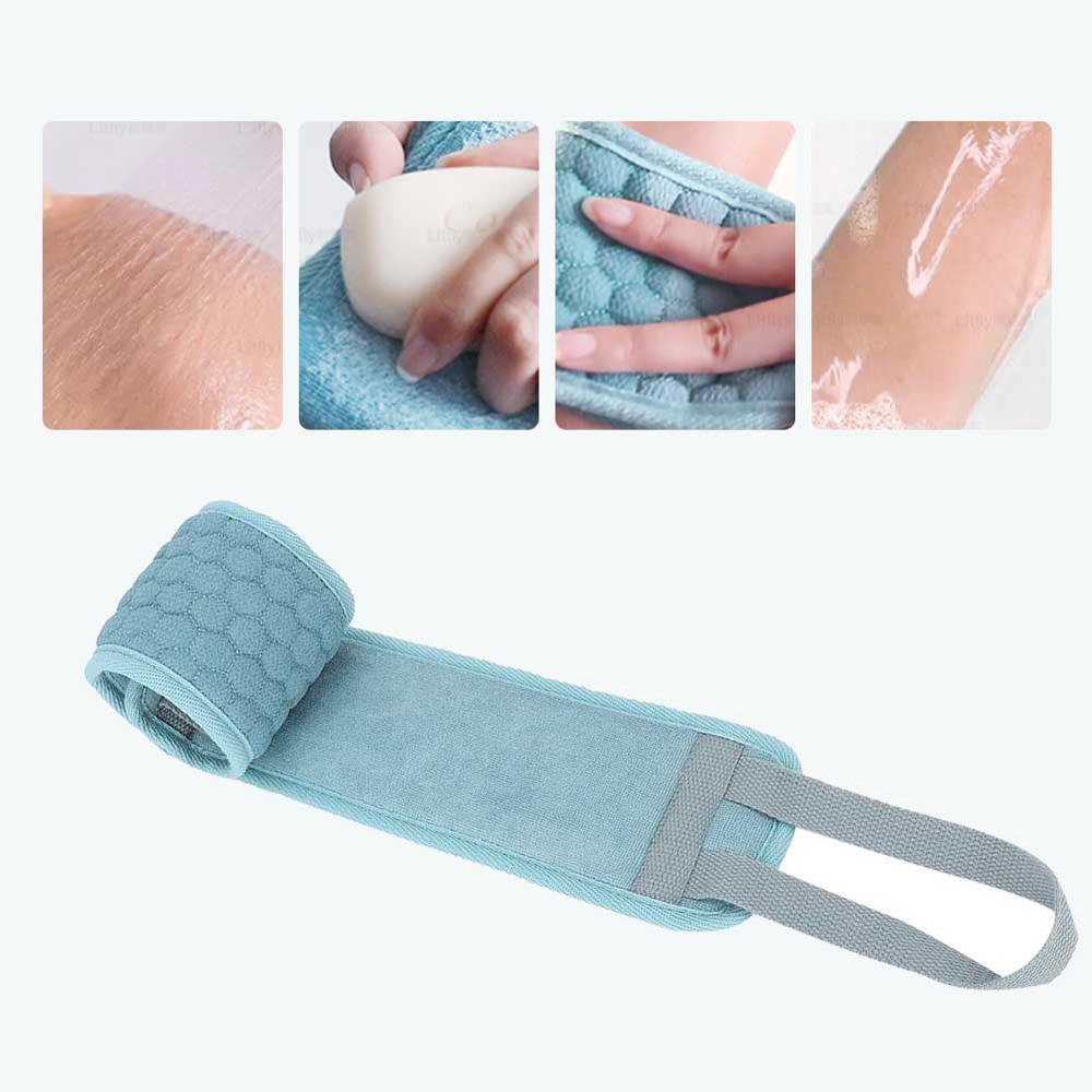 Blød naturfiber ryg scrubber mænd kvinder badehåndklæde eksfolierende massage til bruser kropsrengøring badeværelse bruser strop