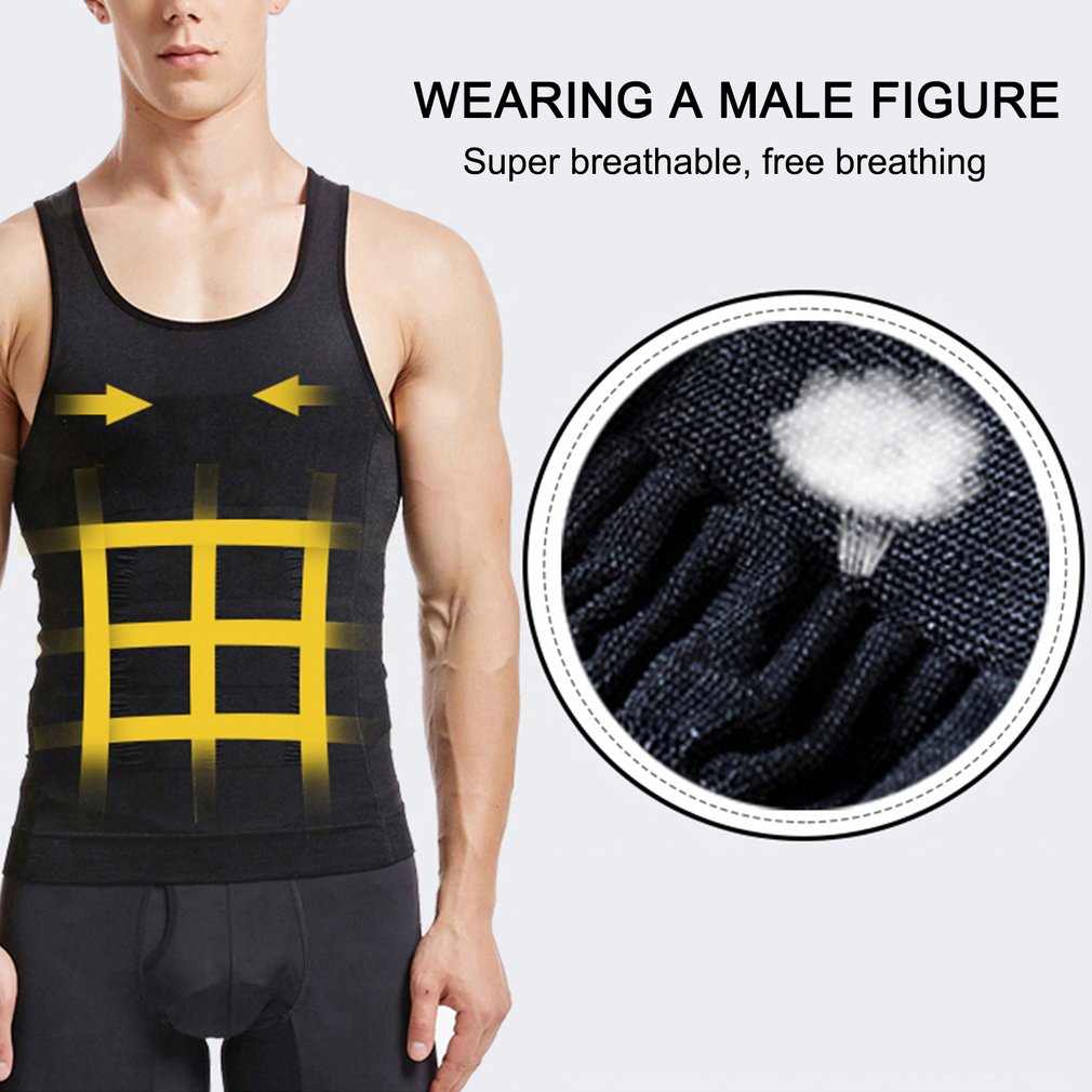 Corset amincissant pour hommes, gilet amincissant, ventre plat, ceinture à la taille, chemise, sous-vêtements, tendance, 7
