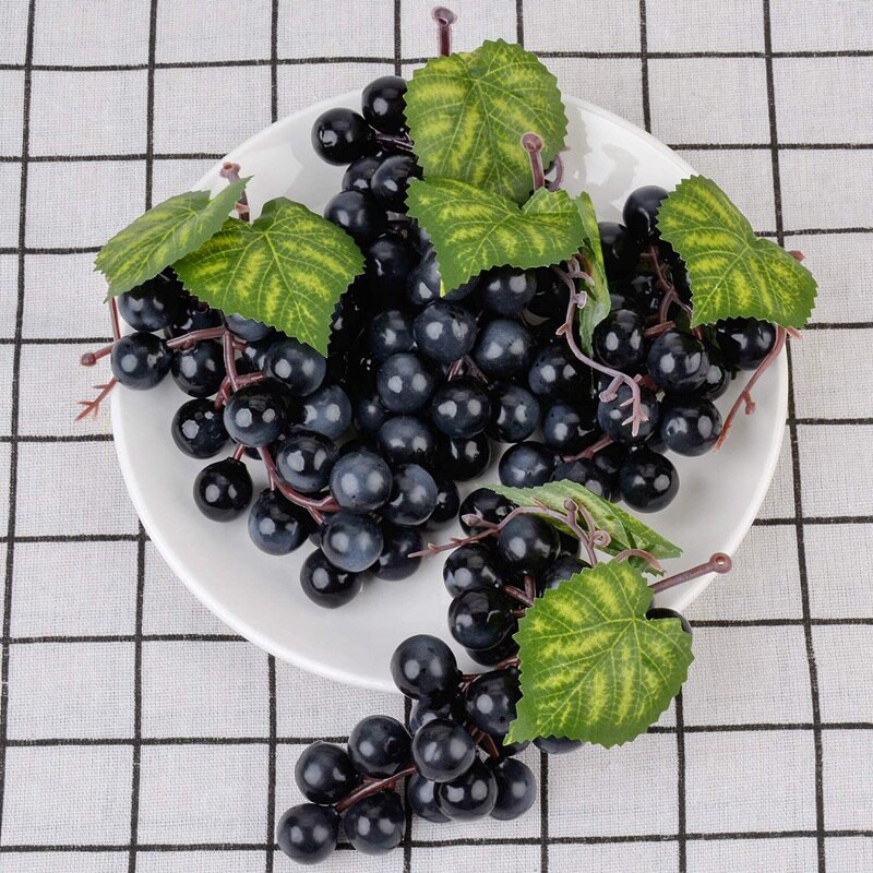 Decoración Artificial uvas frutas artificiales decoración de la Mesa de frutas adornos