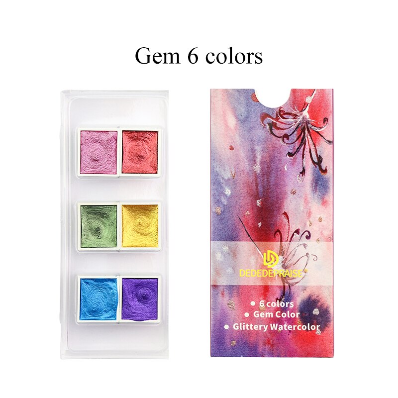 Pearl Series Manual Solid Watercolor Paints Watercolor Paint Set Art Nail Painting Decorative Watercolor Art Decor Makeup: WHITE