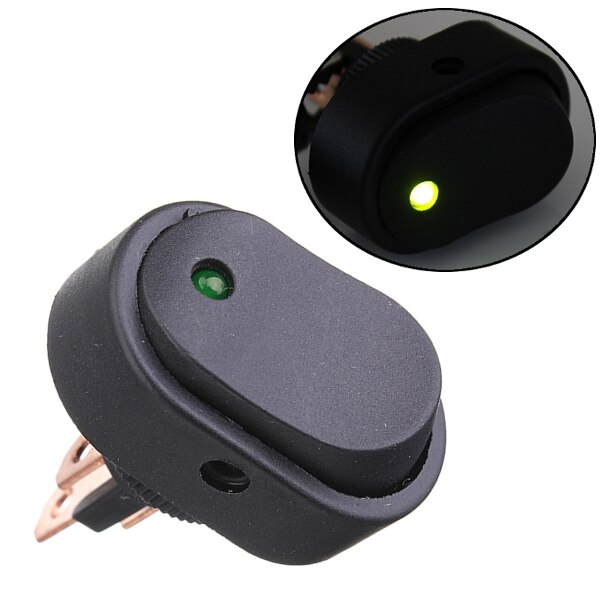 12V 30A LED Light Modified Illuminated SPST ON/OFF Rocker Toggle Switch Truck