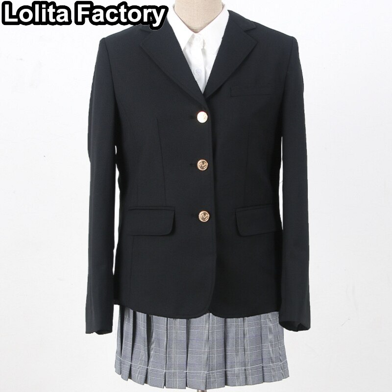 Japanese Women JK Blazer Suit jacket spring autumn High School Uniform for Students Girl coat Outwear College Style blazers Suit: color 2 / S
