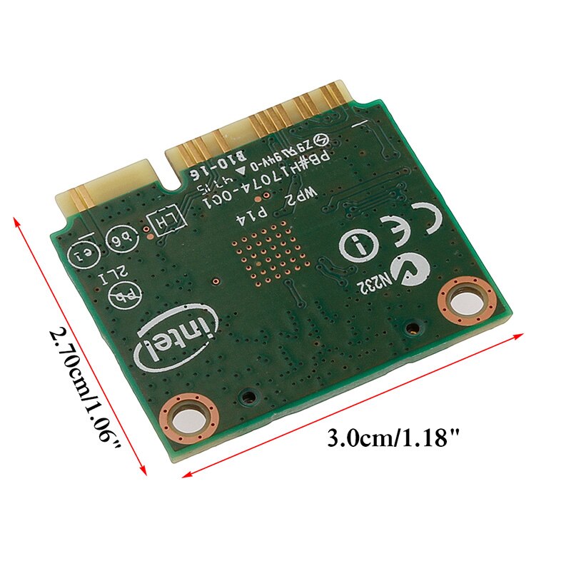Scheda Dual Band wireless-ac 7260HMW Mini PCI-E BT4.0 per hp SPS 710661-001