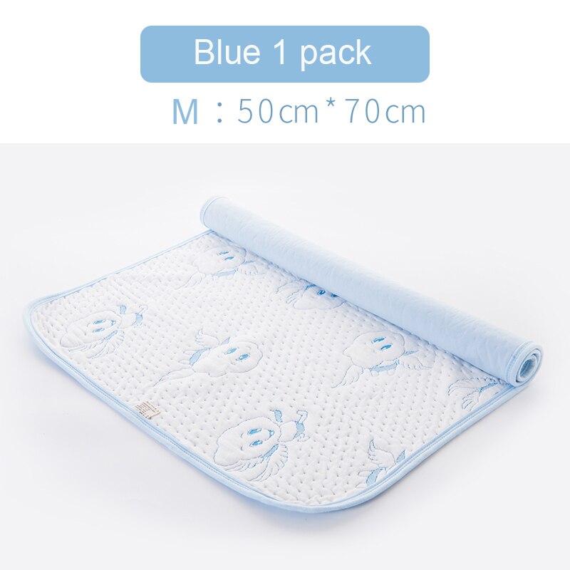 Matelas de lit pour bébé respirant, coussin imperméable pour -né, en coton doux, avec changement d'urine, Durable