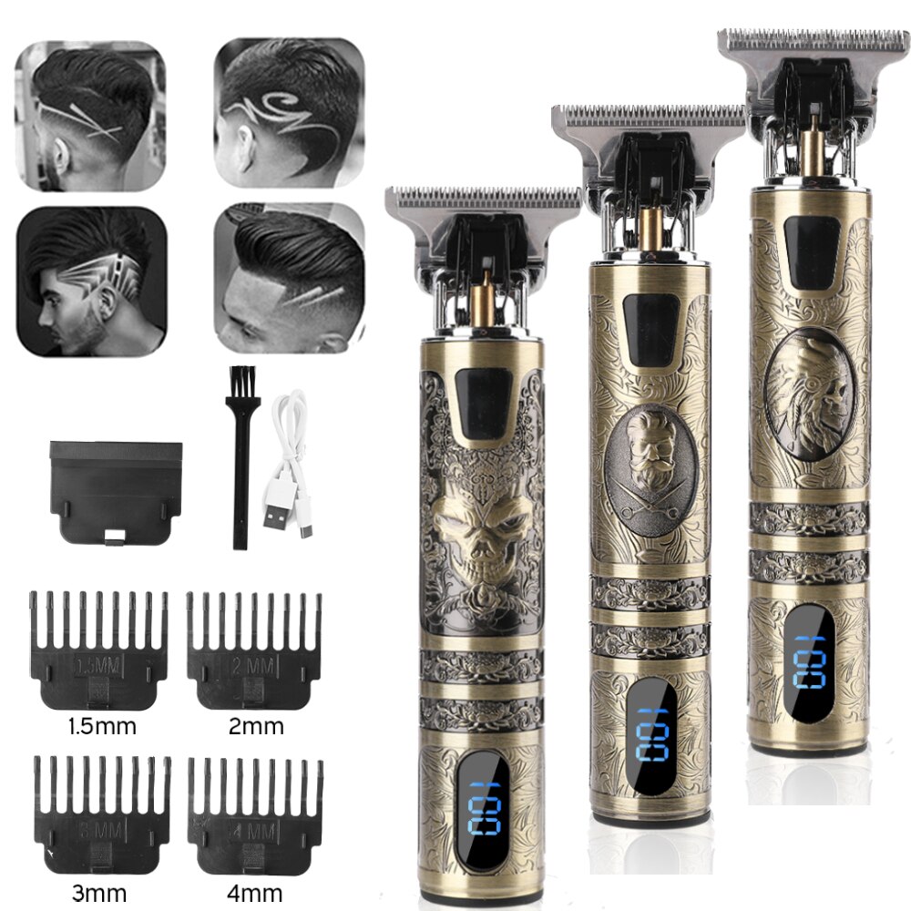 Electric Hair Clipper Recharge Shaver Beard Trimmer Men Hair Cutting Machine Beard Barber Hair Cutter Cordless Hair Razor