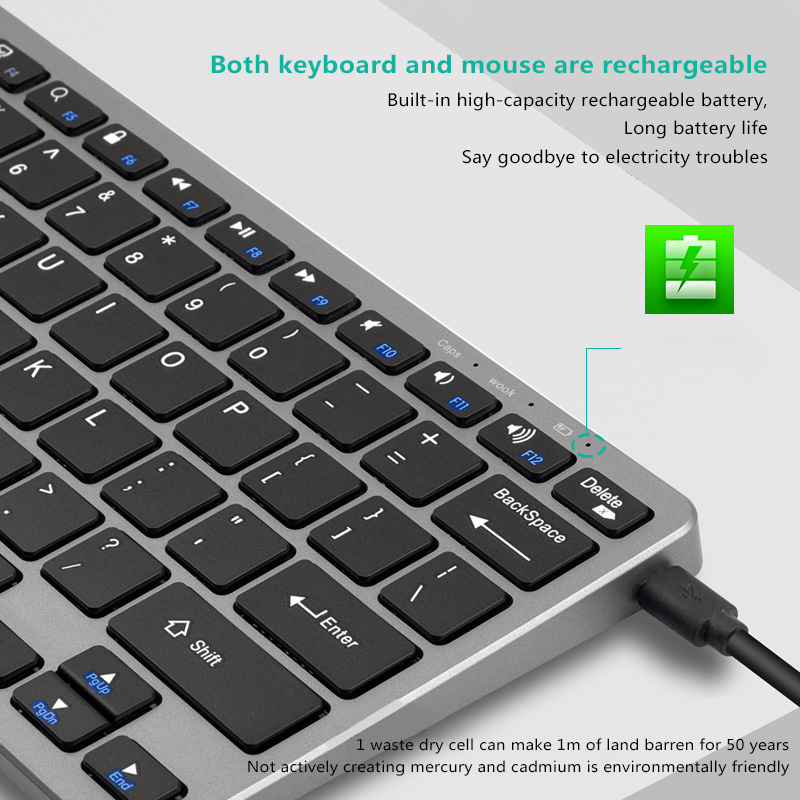 Wireless mouse and keyboard three-mode keyboard dual-mode keyboard laptop desktop computer tablet phone for multi-device
