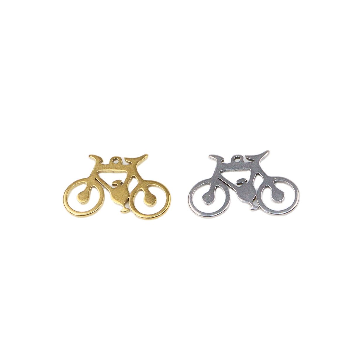 10 stk 20*13mm engros cykel charms i rustfrit stål vedhæng gør-det-selv halskæde armbånd, der ikke falmer farveløst