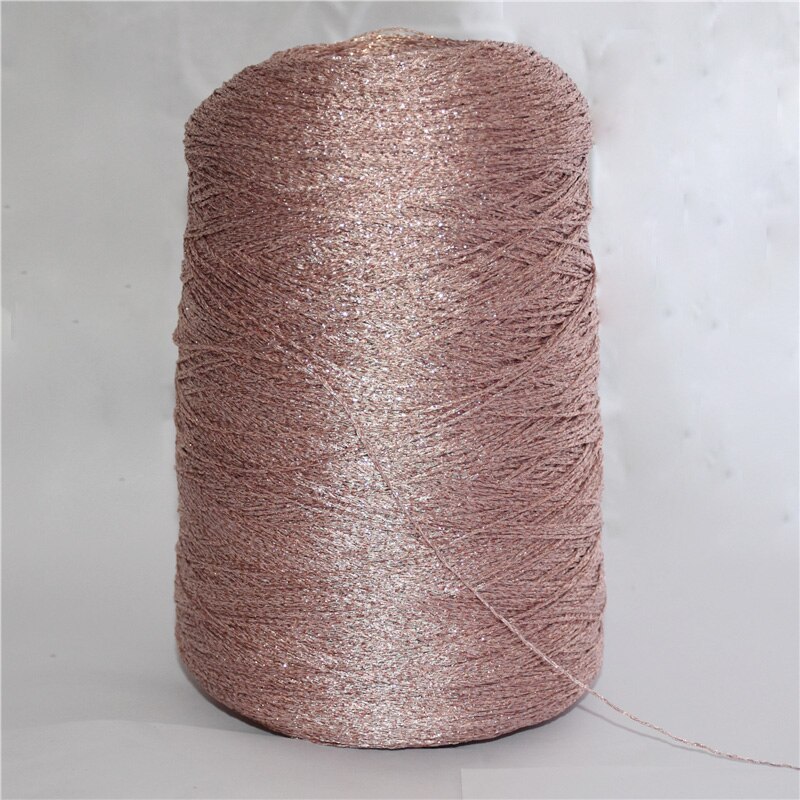 500g hæklet garn til hækling håndstrikketråd metalliseret garn nål gør-det-selv håndlavet tilbehør vævet hattetaske: 01