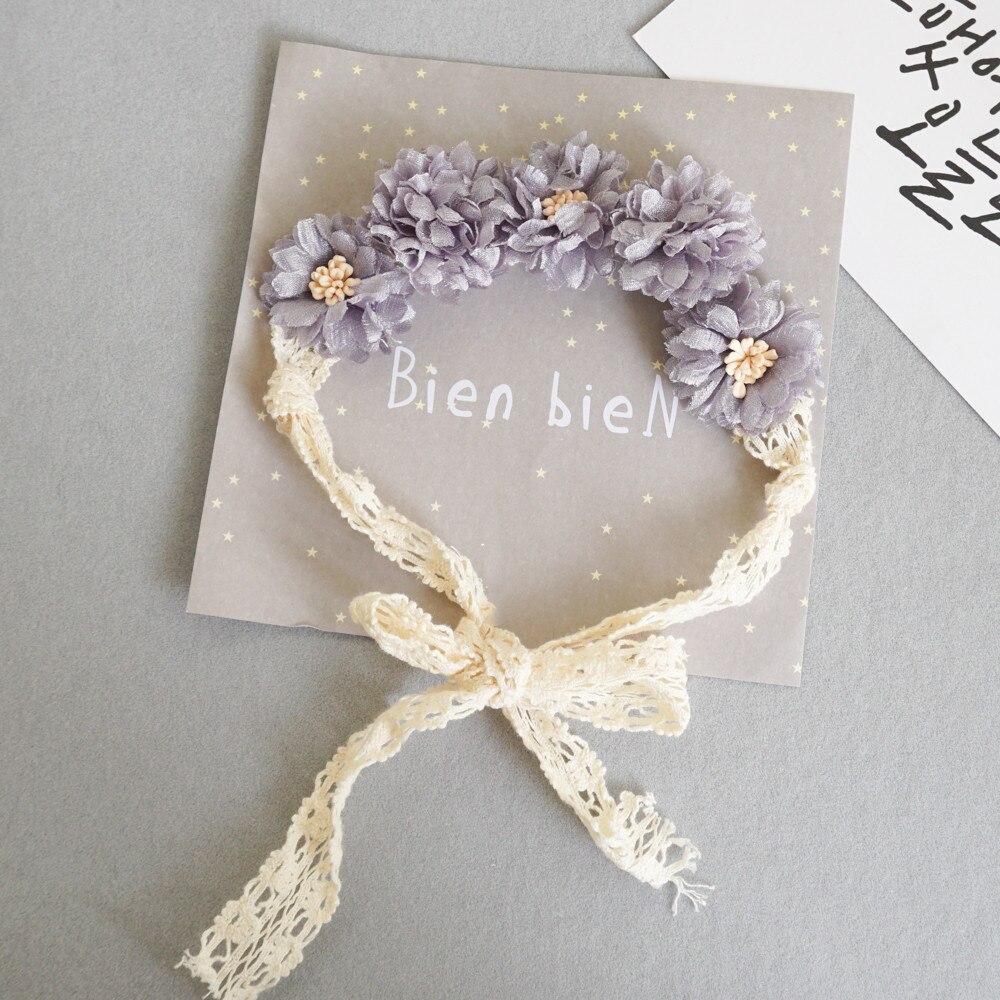 Accessori per capelli per bambini svegli fascia per capelli in pizzo con fiocco fascia per capelli in cotone per bambina accessori per fascia per capelli elastici per bambina appena nata bebes