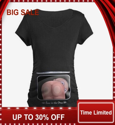 Gravidtröjor gravid t-shirts söta babytryckta kläder för gravida kvinnor t-shirt