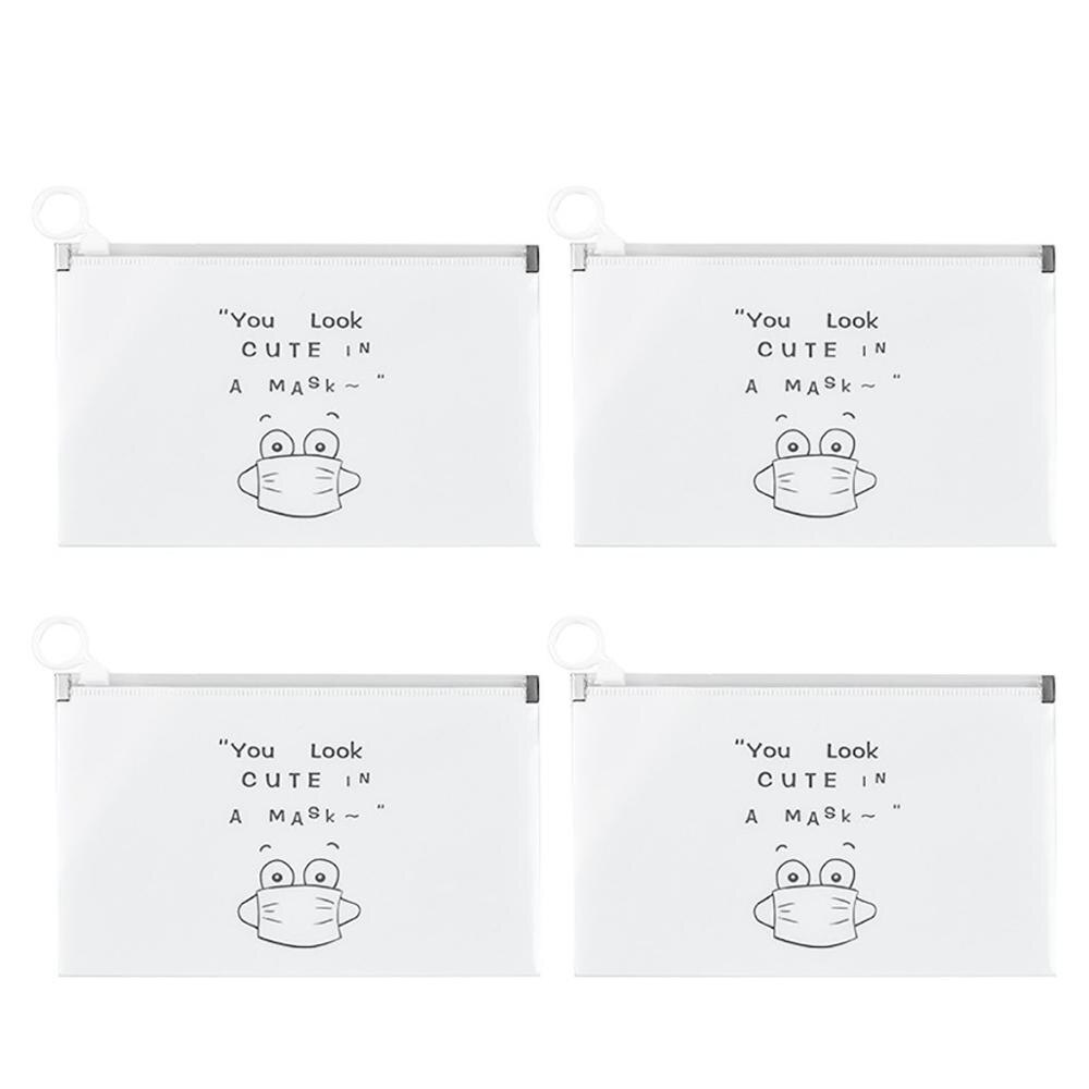 Maske lagerung Kasten maske verpackung Kasten feuchtigkeit-beweis und staubdicht tragbare kunststoff rechteckigen lagerung Kasten einweg maske Kasten: 4PC D