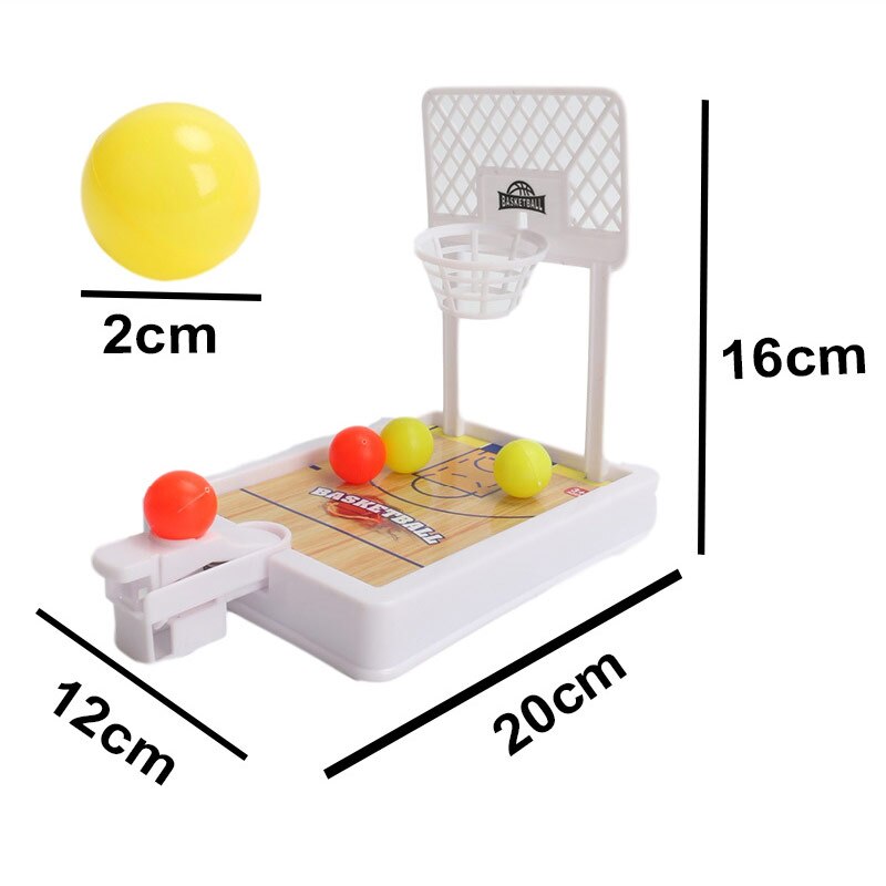 Cute Mini Basketball Machine Handheld Finger Ball Reduce Pressure Player Shooting Puzzle Children Toys for Kids Fans Club