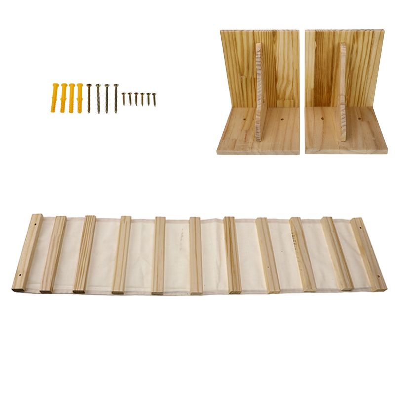 Houten kitten klimladder, aan de muur bevestigd katten klimrek, springplatform, doe-het-zelf huisdier kat klimmuur hangend klimgereedschap